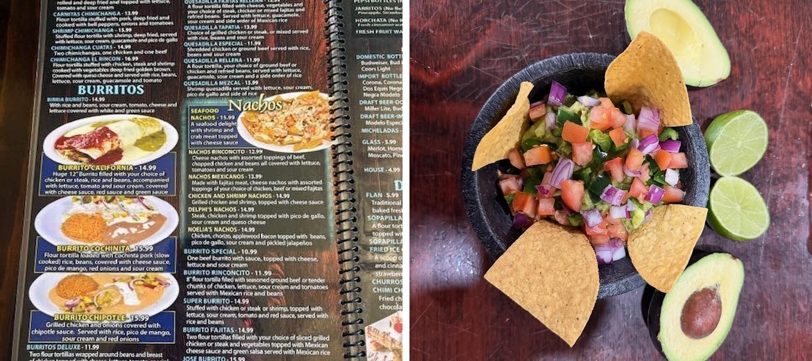 El Rinconcito Menu