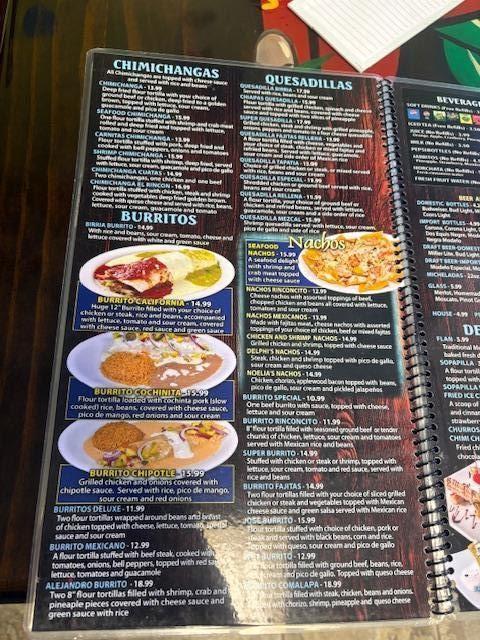 El Rinconcito Menu image 2