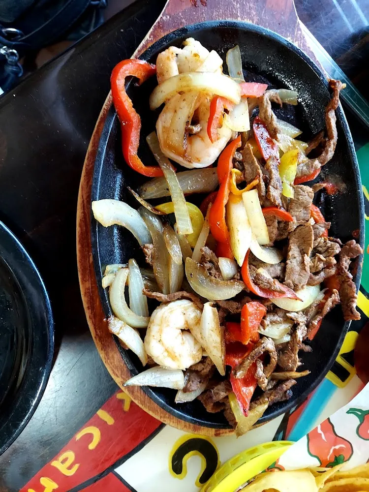 Steak and Shrimp Fajitas
